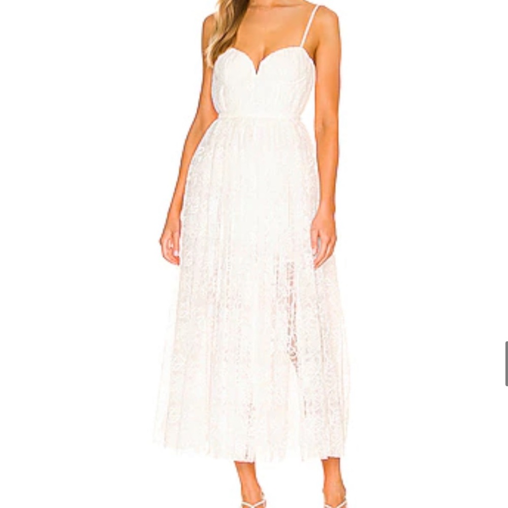 Sau Lee Dress - White - Size 6 - Worn One Time